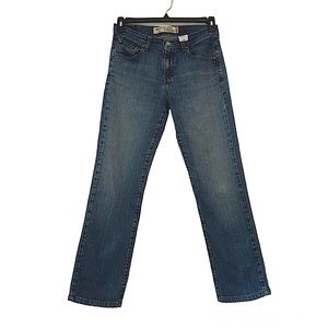Levi's 505 Low Rise Straight Leg Relaxed Fit Blue Jeans 6M
